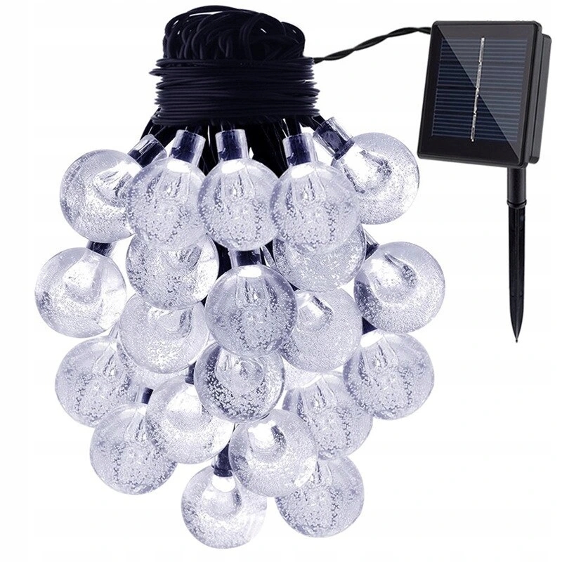 32M SOLAR GARDEN GARLAND 300LED ŽIAROVKY STUDENÁ BIELA BALKONOVÁ TERASA